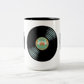 レコードのレコード ツートーンマグカップ (中央)