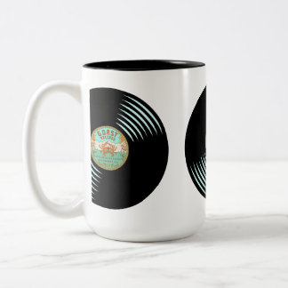 レコードのレコード ツートーンマグカップ