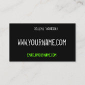 レコードの名刺 名刺 (裏面)