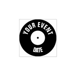 レコードの手押し ラバースタンプ