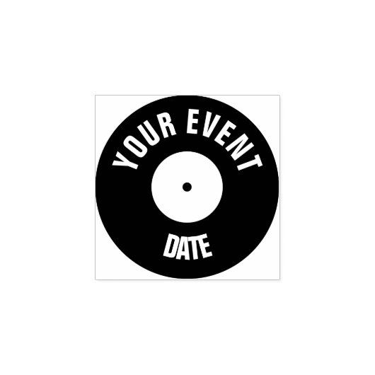 レコードの手押し ラバースタンプ (インプリント)