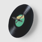 レコードの時計 ラウンド壁時計 (傾斜)