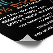 レコードの選択、音楽ストア広告の ポスター (角)