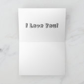 レコードの…愛してる！グリーティングカード カード (内部)