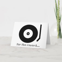 レコードの…愛してる！グリーティングカード カード