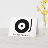 レコードの…愛してる！グリーティングカード カード (黄色い花)