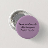 レコードはクールです 缶バッジ (正面&裏面)