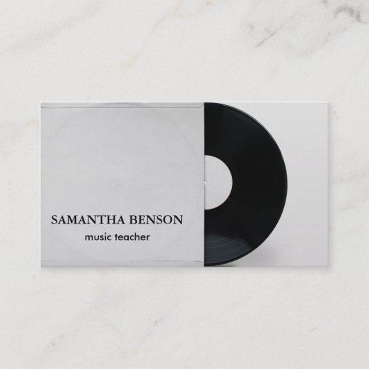 レコードエレガントミュージシャンヴィンテージ 名刺 (正面)