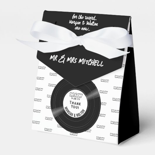 レコードエレガントレコードの白黒 フェイバーボックス (正面サイド)