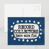 レコードコレクターに追加のおもしろいポストカード ポストカード (正面/裏面)