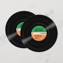 レコードストライプの保存日付 セーブザデート