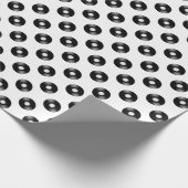 レコードパターン|背景色 ラッピングペーパー (角)