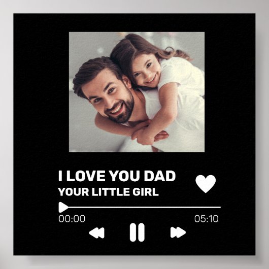 レコードパーソナライズされた表示ギフト ポスター (正面)