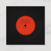 レコードプレートビニールミュージカルカバー スクエア名刺 (裏面)