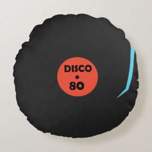レコードプレートラウンドピローディスコ音楽パーティー ラウンドクッション