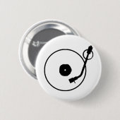 レコードプレーヤボタン 缶バッジ (正面&裏面)