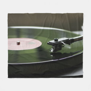レコードプレーヤーのフリースブランケット フリースブランケット