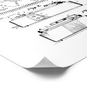 レコードプレーヤーの特許 ポスター (角)