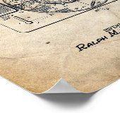 レコードプレーヤーの特許 ポスター (角)