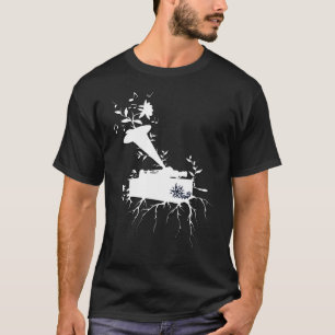 レコードプレーヤー、ミュージカルは~超現実的なversion1を定着させます tシャツ