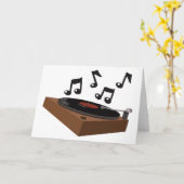 レコードプレーヤ カード (黄色い花)