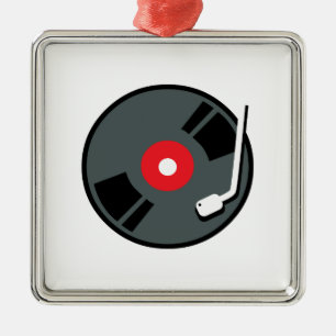 レコードプレーヤ メタルオーナメント