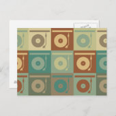 レコードポップ・アートのアート ポストカード (正面/裏面)