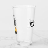 レコード付き音楽文字 タンブラーグラス (左)