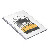 レコード付き音楽文字 ノートブック (右側)