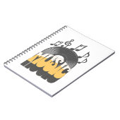 レコード付き音楽文字 ノートブック (左側)