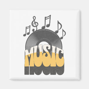 レコード付き音楽文字 マグネット