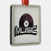 レコード付き音楽文字 メタルオーナメント (右)