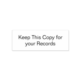 レコード保ススタンプ用のこのコピー セルフインキングスタンプ