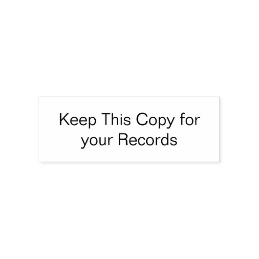 レコード保ススタンプ用のこのコピー セルフインキングスタンプ (デザイン)