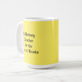 レコード先生の歴史 コーヒーマグカップ (正面左)