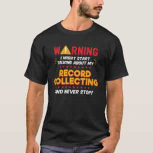 レコード収集アルバムコレクタージョークグラフ Tシャツ