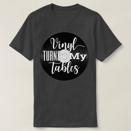 レコード収集家のビニールコレクターギフト Tシャツ (デザイン正面)