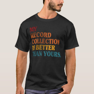 レコード収集家ビニールレコードレトロLP旧校 Tシャツ