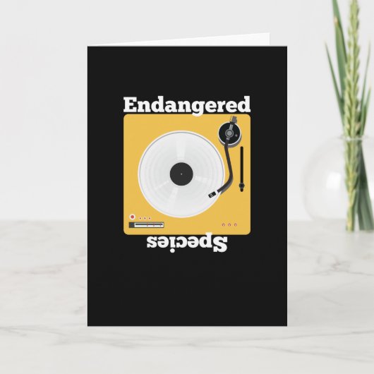 レコード収集家 – ビニール愛好家 カード (正面)