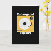 レコード収集家 – ビニール愛好家 カード (黄色い花)