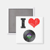 レコード好き マグネット (正面/裏面)