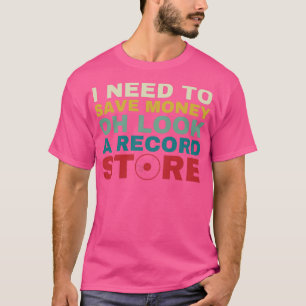 レコード店のビニール収集おもしろい用LPレコードの検索 Tシャツ
