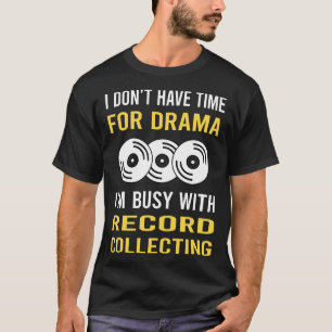 レコード忙し収集レコード付き Tシャツ