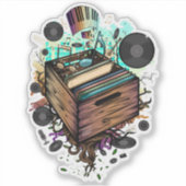 レコード曲 シール (正面)