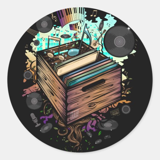 レコード曲 ラウンドシール (正面)
