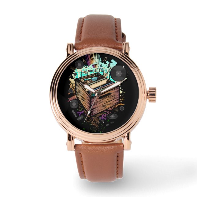 レコード曲 腕時計 (正面)