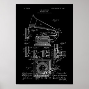 レコード機特許ポスター ポスター