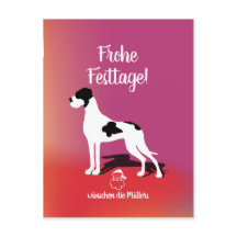レコード犬のクリスマスカード