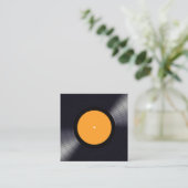 レコード盤ジョッキー名刺 スクエア名刺 (スタンド正面)