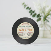 レコード結婚式招待状 招待状 (スタンド正面)